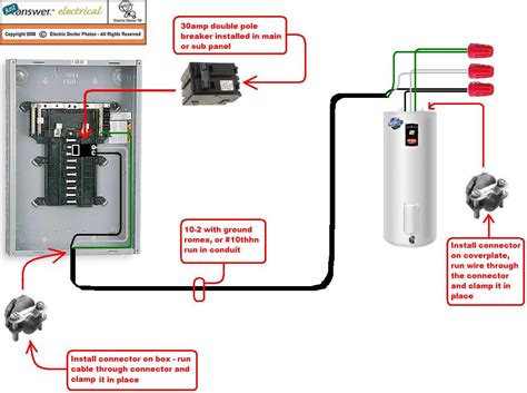 is a junction box required for a hot water heater|hot water heater wire diagram.